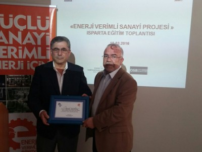 Enerji Verimliliği Derneği Isparta Şubesi Enerji Çocuk ve Enerji Hanım Projelerinin Ardından “Enerji Verimli Sanayi Projesi”  İçin  Ispartalı   Sanayicilerle Bir Araya Geldi